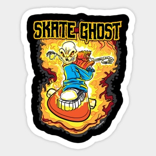 Skate Ghost Sticker